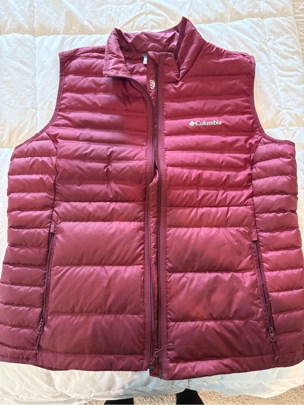 Columbia Quilted Vest in Deep Berry